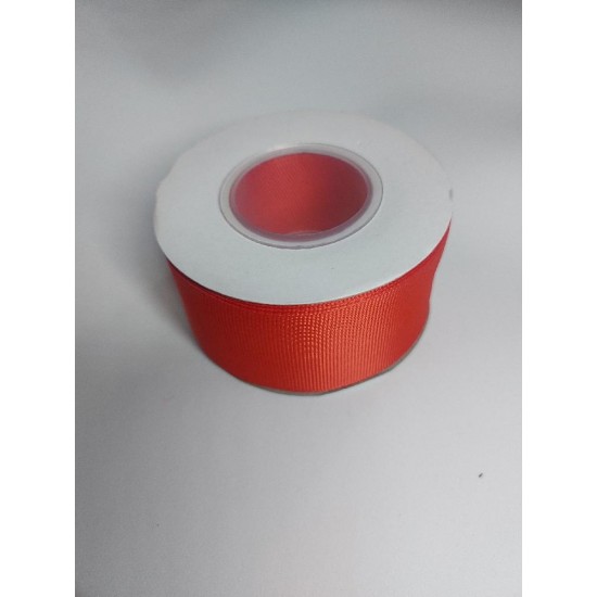 ОПТ Лента репсовая премиум 4 см*20 ярдов, цв. красный